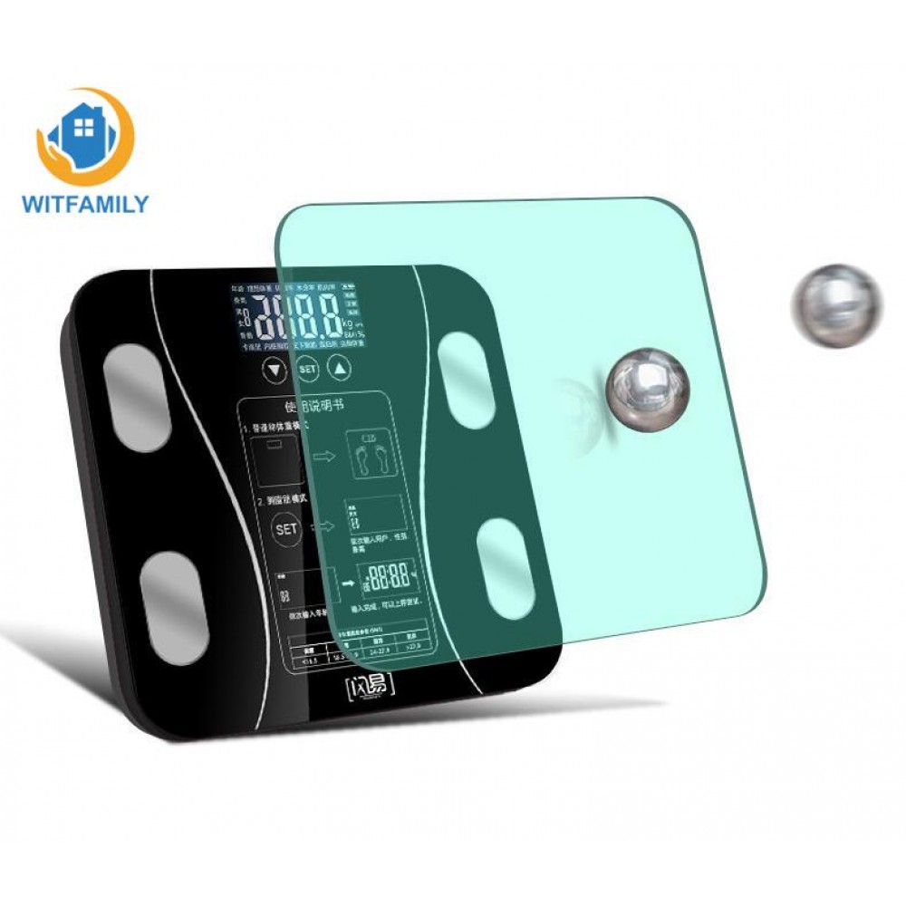 Glass Smart Household Electronic Digital Floor Weight Balance Bariatric LCD Display Bathroom Body Weight Scale Scales
