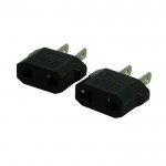 Good Sale Voberry 2pcs European to American Outlet Plug Adapter EU to US Adapter Apr 14
