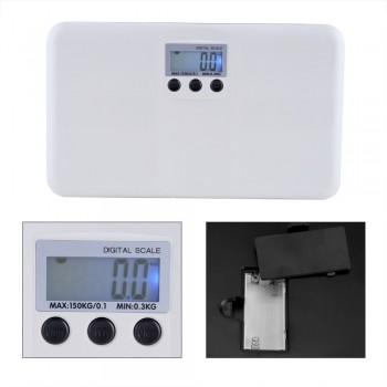 Electronic LCD Digital Weighting Scale On/Tare Function Battery/Lock Alarm Baby Pet Body Weighting Scale