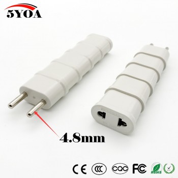 US USA to EU EURO Europe Travel Power Schuko Plug Adapter Charger Converter for USA converter White