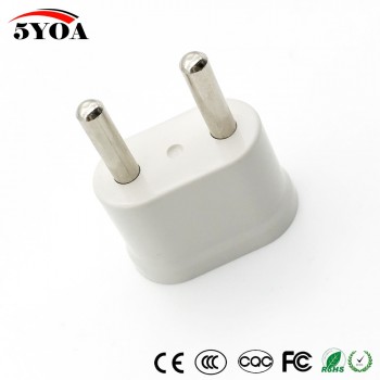 US USA to EU EURO Europe Travel Power Schuko Plug Adapter Charger Converter for USA converter White