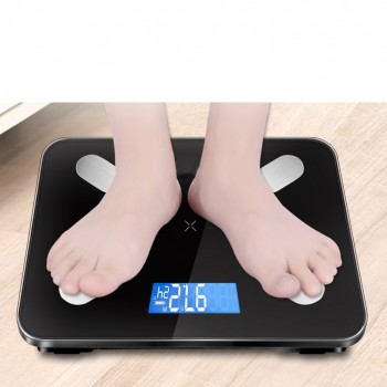 28cm Oversized Body Fat Scale Floor Scientific Smart Electronic LED Digital Weight Bluetooth APP Android IOS Without Batteries