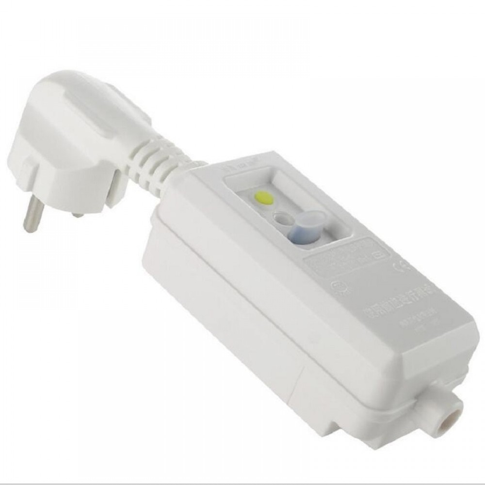 EU Plug household water heater leakage protection electrical plug 16A Earth Leakage Protection Plug automatically cut off power