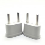 MAIF New Arrival 2pcs US USA to EU EURO Europe Travel Power Plug Adapter Charger Converter for USA converter White