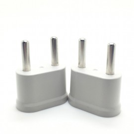 MAIF New Arrival 2pcs US USA to EU EURO Europe Travel Power Plug Adapter Charger Converter for USA converter White