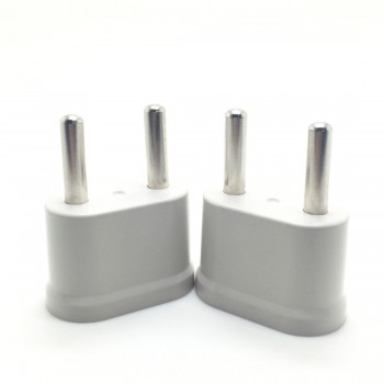 MAIF New Arrival 2pcs US USA to EU EURO Europe Travel Power Plug Adapter Charger Converter for USA converter White