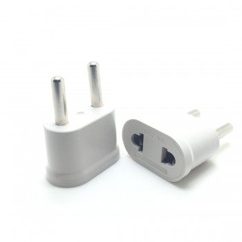 MAIF New Arrival 2pcs US USA to EU EURO Europe Travel Power Plug Adapter Charger Converter for USA converter White