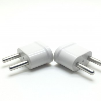 MAIF New Arrival 2pcs US USA to EU EURO Europe Travel Power Plug Adapter Charger Converter for USA converter White