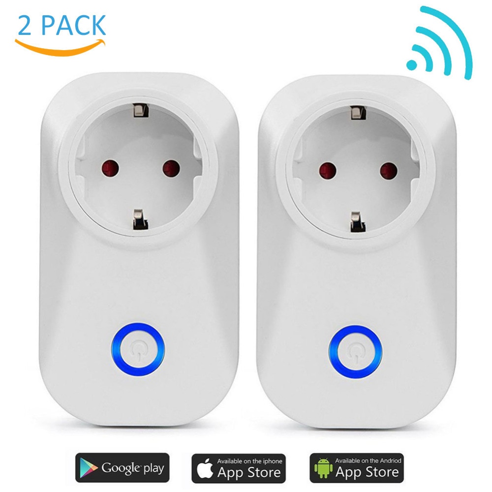 2018 New WIFI Smart Plug Smart Switch Socket EU Plug Audio Control Smart Timing Socket Wireless Outlet Voice Intelligent Control