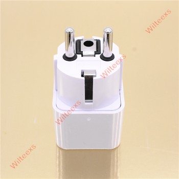 WILTEEXS 1 PC New Arrival 2017 Best Price Universal UK US AU to EU AC Power Socket Plug Travel Charger Adapter Converter WHITE