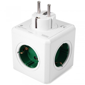 Allocacoc PowerCube Socket DE Plug 5 Outlets Power Strip Switch Adapter 16A 250V