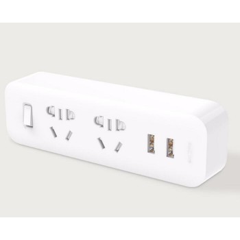 Xiaomi Mijia Power Strip Converter Portable Plug Travel Adapter for Home Office 5V 2.1A 2 Sockets 2 USB Fast Charging H20