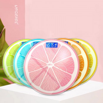 30CM 180KG Lemon Charging Precision Electronic Bathroom Scales In The Adult Human Weighing Meter To Lose Weight Device