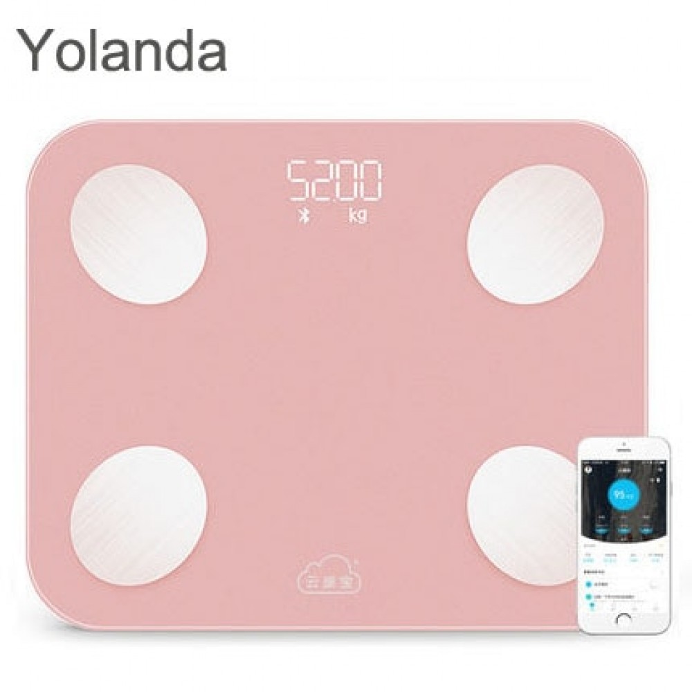 Original YOLANDA Mini Smart Scale Household Support Android 4.3 IOS 7.0 Bluetooth4.0 Digital Body Fat Weighing Scale Floor Scale