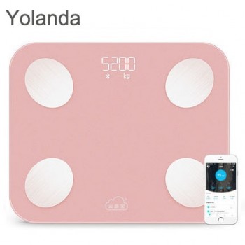 Original YOLANDA Mini Smart Scale Household Support Android 4.3 IOS 7.0 Bluetooth4.0 Digital Body Fat Weighing Scale Floor Scale