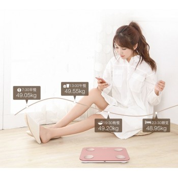 Original YOLANDA Mini Smart Scale Household Support Android 4.3 IOS 7.0 Bluetooth4.0 Digital Body Fat Weighing Scale Floor Scale