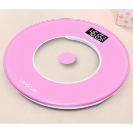 30cm 180kg Pink Female Charging Electronic Bathroom Scales Household Health Scale Accurate Adult Weight Loss Weighing Device