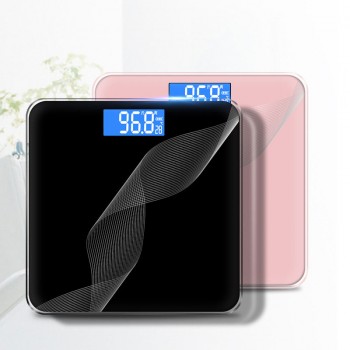 28cm Geometric Pattern Bathroom Scales Accurate Digital Charging Adult Household Health Body Scale Girls  Weigh To Meter