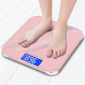 28cm Geometric Pattern Bathroom Scales Accurate Digital Charging Adult Household Health Body Scale Girls  Weigh To Meter