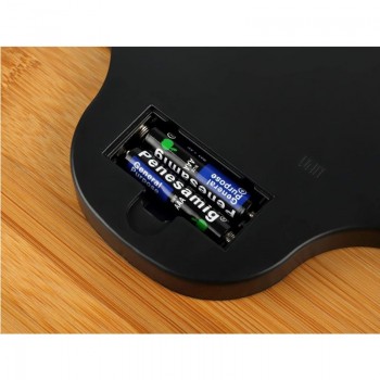 Weight scale Round bamboo electronic scales Environmental protection anti-slip body scale Household weight scale 021