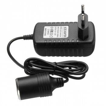 AU/US/UK/EU Plug Charger Power Adapter Cigarette Lighter Socket AC 100-240V to DC 12V/2A Travel Wall Charger Converter for Car