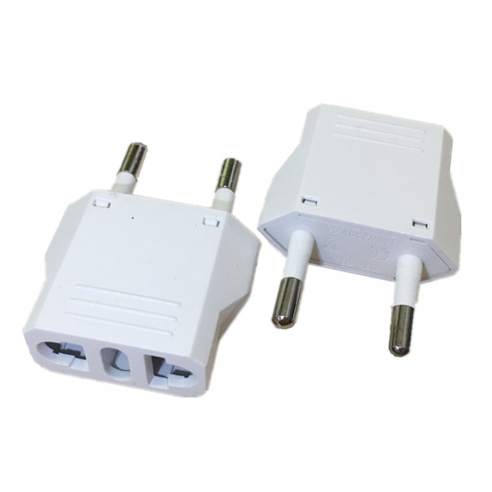 US To EU Plug Adapter American To Euro Europe European Travel Power Adapter AC Converter Electrical Outlet Socket