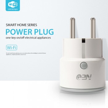 Adjustable Power Universal Smart Mini WiFi Plug Outlet Switch work with Echo Alexa Google Home Remote EU New Arrival