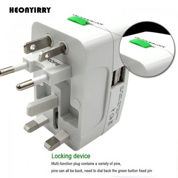 Electric Plug Power Socket Adapter International Travel Adapter Universal Travel Socket USB Power Charger Converter EU UK US AU