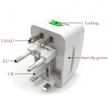 Electric Plug Power Socket Adapter International Travel Adapter Universal Travel Socket USB Power Charger Converter EU UK US AU