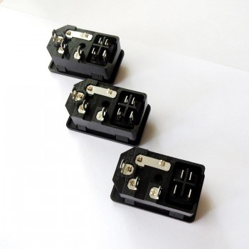 NEW HIGH QUALITY Red Light Power Rocker Switch Fused IEC 320 C14 Inlet Power Socket Fuse Switch Connector Plug 10A 250V B2C