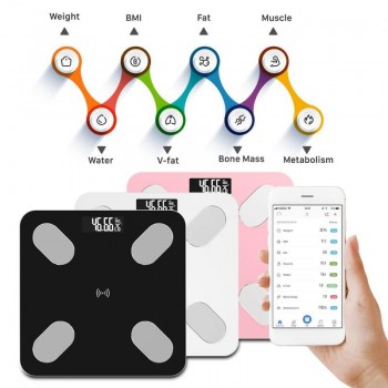 Accurate Electronic Smart Scales Digital Bathroom Weight Scale Fat/Muscle/Visceral Fat Weighing Scale Bluetooth APP 0.1-360kg