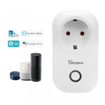 3PCS Sonoff S20 Itead WiFi Smart Socket UK US EU Plug Wireless Remote Outlet Wifi Switch Works With Alexa Google Home Assistant