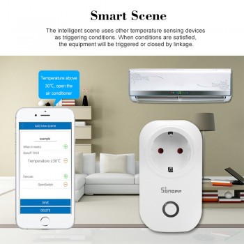 3PCS Sonoff S20 Itead WiFi Smart Socket UK US EU Plug Wireless Remote Outlet Wifi Switch Works With Alexa Google Home Assistant