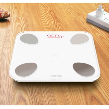 New 25 Body Index Digital Bathroom Scale Floor Smart Body Weight Scale Bluetooth Fat Measuring bmi Mi ScaleUSB Built-in Battery