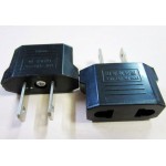 3pcs/lot Universal Travel Power Plug Adapter EU EURO to US Adaptor Converter AC Power Plug Adaptor Connector