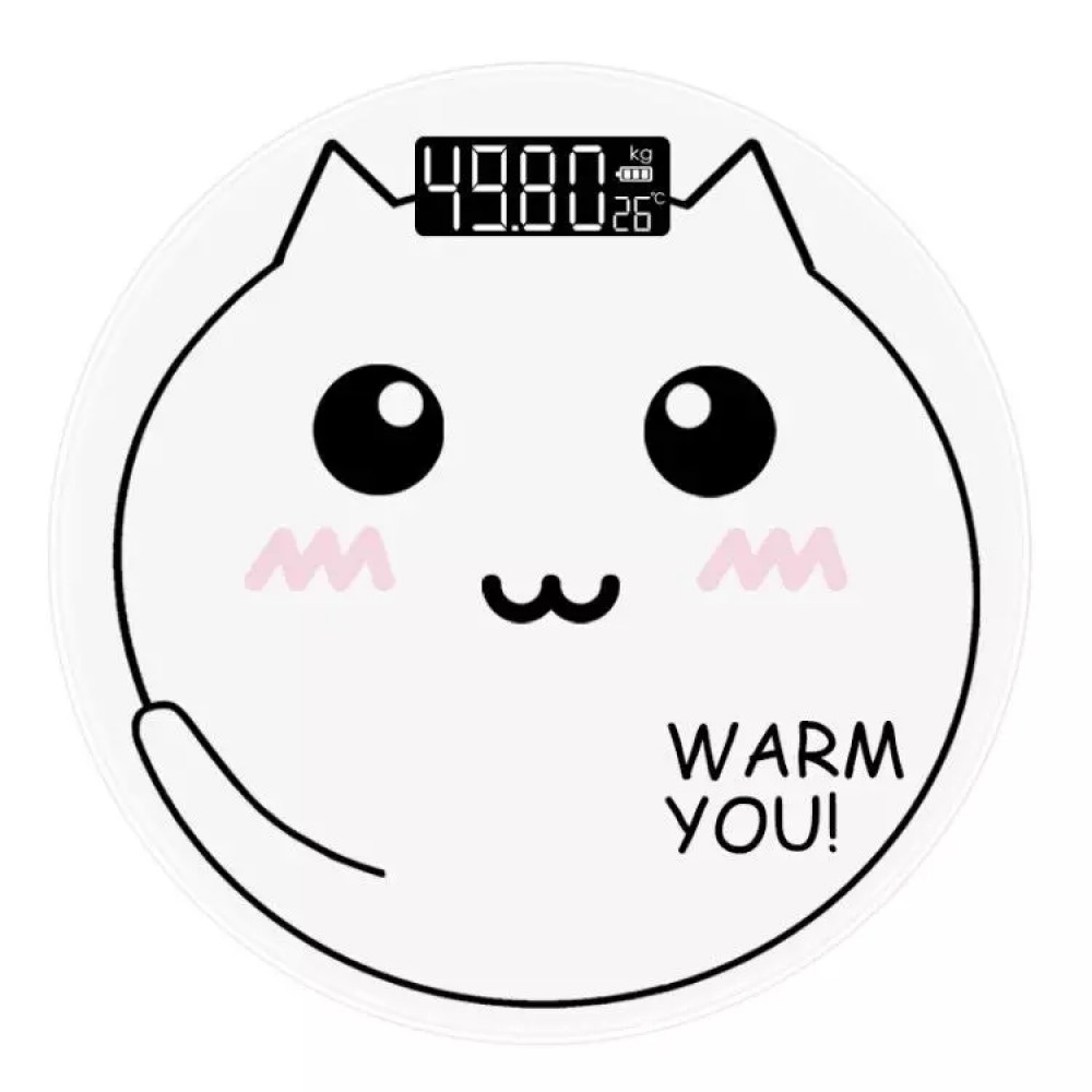 28CM Lovely Cat Home Electronic Bathroom Scales Adult Cartoon Human Body Scale Small Weight Scales In The Girls Dormitory