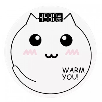 28CM Lovely Cat Home Electronic Bathroom Scales Adult Cartoon Human Body Scale Small Weight Scales In The Girls Dormitory