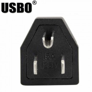 Wholesale Black full copper American standard 3 pins power plug Elcectrical AC 125V 15A US Power cord detachable industrial Plug