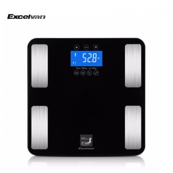 Excelvan Touch 400 lb Digital Smart Body Fat Scale Measures up to Body Weight BMI Fat Water  Calories  Muscle and Bone Mass