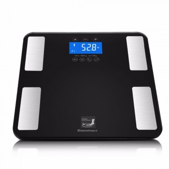 Excelvan Touch 400 lb Digital Smart Body Fat Scale Measures up to Body Weight BMI Fat Water  Calories  Muscle and Bone Mass