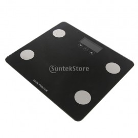 Electric LCD Digital Bathroom Body Weight Scale Tempered Glass Precision Analyzer 400 Lbs 180 Kg