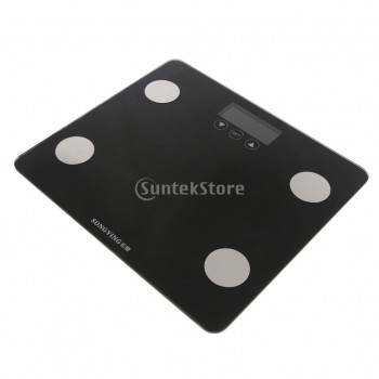 Electric LCD Digital Bathroom Body Weight Scale Tempered Glass Precision Analyzer 400 Lbs 180 Kg