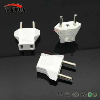 white/black US to EU AC Power Plug Travel Converter Adapter Household Plugs adaptor plug