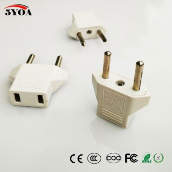 white/black US to EU AC Power Plug Travel Converter Adapter Household Plugs adaptor plug