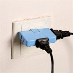 3 Outlet Grounded Electrical Plugs Sockets Adapter AC Power 2 Prong Swivel Light Wall Tap Adapter Durable Tools