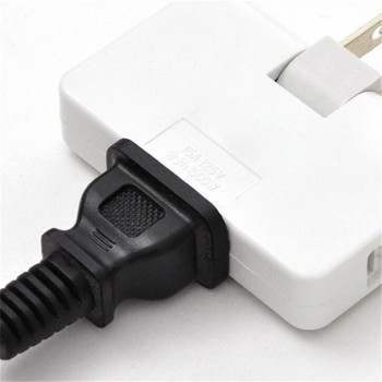 3 Outlet Grounded Electrical Plugs Sockets Adapter AC Power 2 Prong Swivel Light Wall Tap Adapter Durable Tools