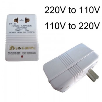 New Charger professional convert 220V To 110V Step Up/Down Dual Voltage 110 to 220 Converter Transformer Travel Adapter Switch