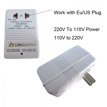 New Charger professional convert 220V To 110V Step Up/Down Dual Voltage 110 to 220 Converter Transformer Travel Adapter Switch
