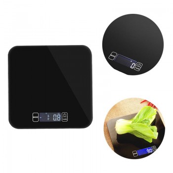 15Kg Digital Scale Multifunction Food Scale for Cooking with Large Back-lit LCD Display (Black)