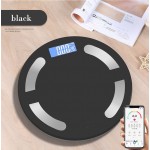 New Round Bathroom Weight Scale Floor Electronic Smart Body Fat Scale Digital Human Weighing Scale Bluetooth Body Fat Monitors